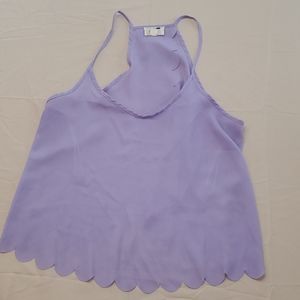 LA Hearts Purple Open Back Tank Top